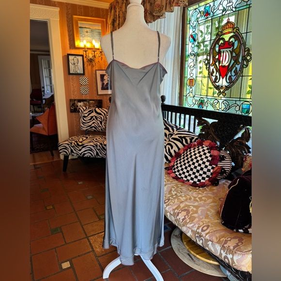Vintage 2000 Armani Exchange Long Silk Slip Dress - Picture 4 of 10